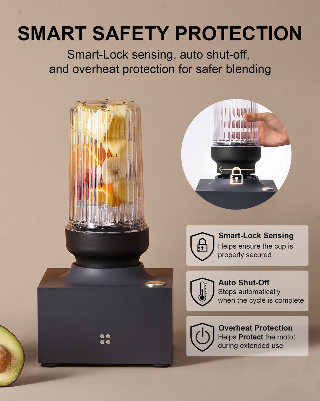 iCucina® 1000W Cubetto Personal Blender - Black