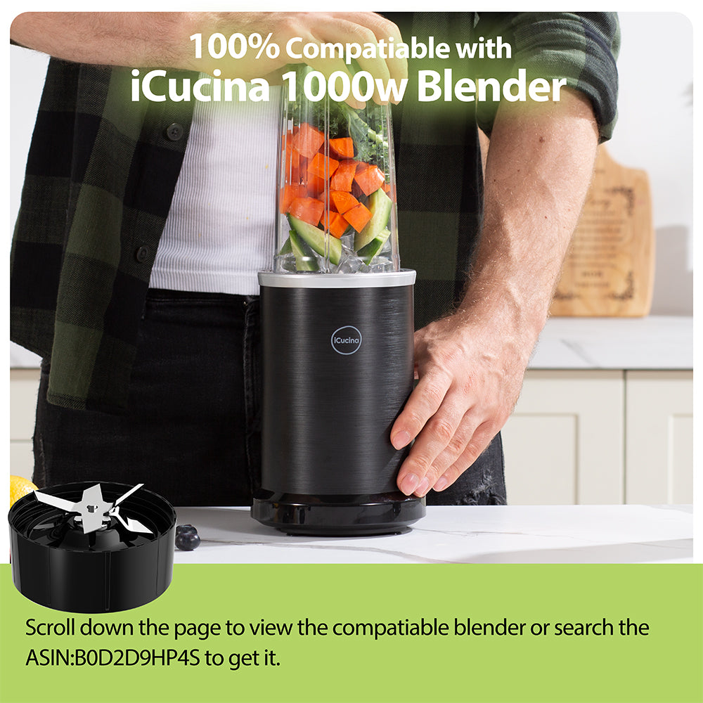 iCucina® Professional Plus Blender 1000W Blades, 2 Pack