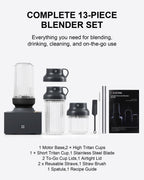 iCucina® 1000W Cubetto Personal Blender - Black