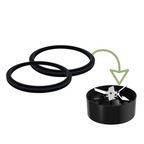 iCucina® Professional Plus Blender O Rings for Blender Blade, 2 Pack, Replacement Seal Rings Gaskets