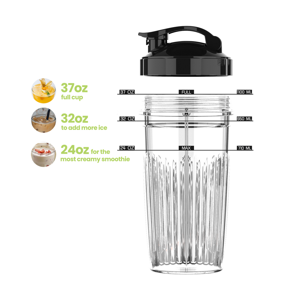 iCucina® Professional Plus Blender 1000W Cups, 2 Pack,  Replacement Part