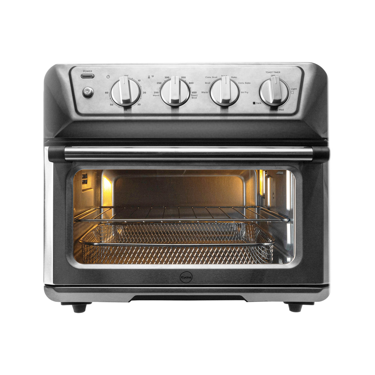 icucina® air fryer toaster oven combo