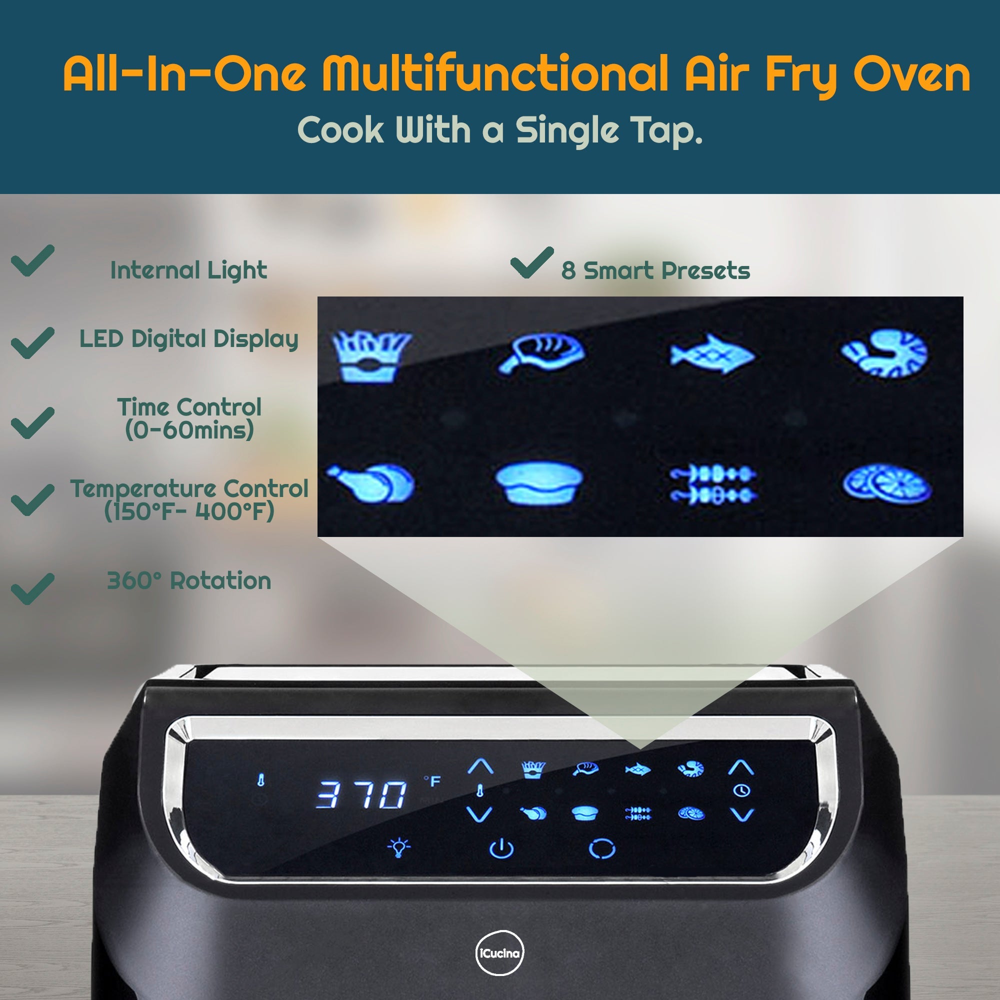 digital air fryer toaster oven
